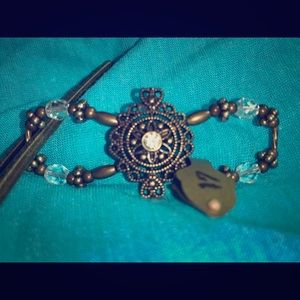 SMALL Lila Rose Flexi Clip, antiqued bronze